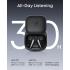 Anker Soundcore Liberty Buds, Semi-in-Ear Design, Removable Ear Fins, Real-Time Adaptive Noise Cancelling, Fast Charging, Wireless Bluetooth Earbuds, Translation Earbuds, 30H Playtime - Black